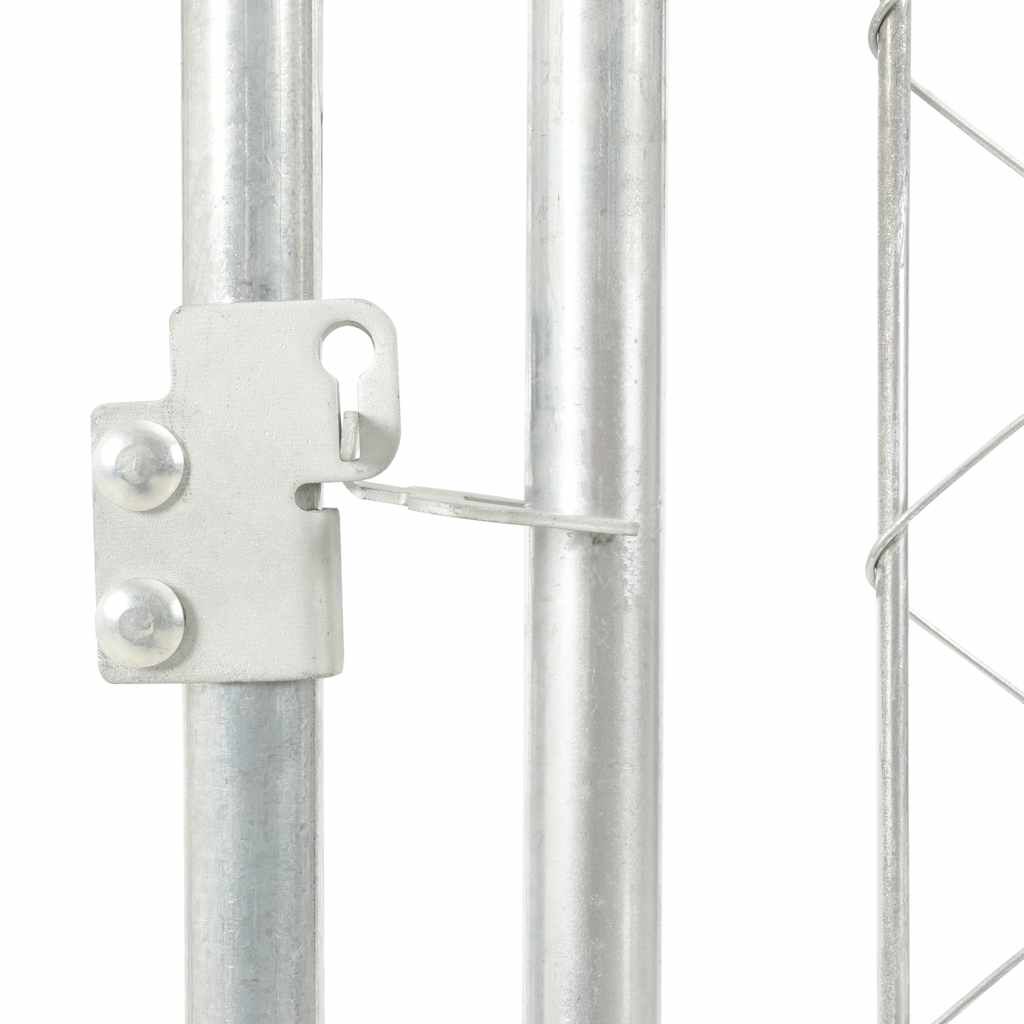 vidaXL Κλουβί Σκύλου Εξωτερικού Χώρου 100 x 100 x 125 εκ. με Στέγαστρο