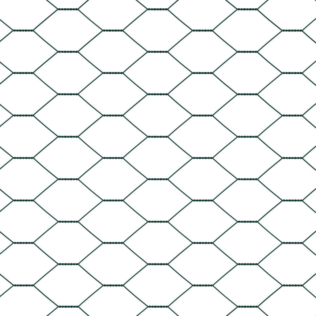 Φράχτης Hexagon vidaXL Πράσινος 0.8x50 μ Χάλυβας