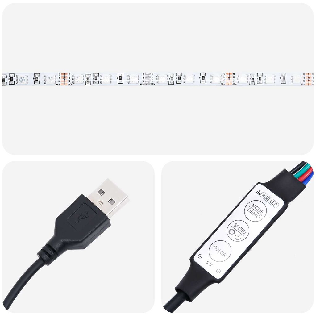 vidaXL Κρεβάτι με Ανατομική Βάση με Στρώμα & LED Σκούρο Γκρίζο 160x200 εκ. Ύφασμα