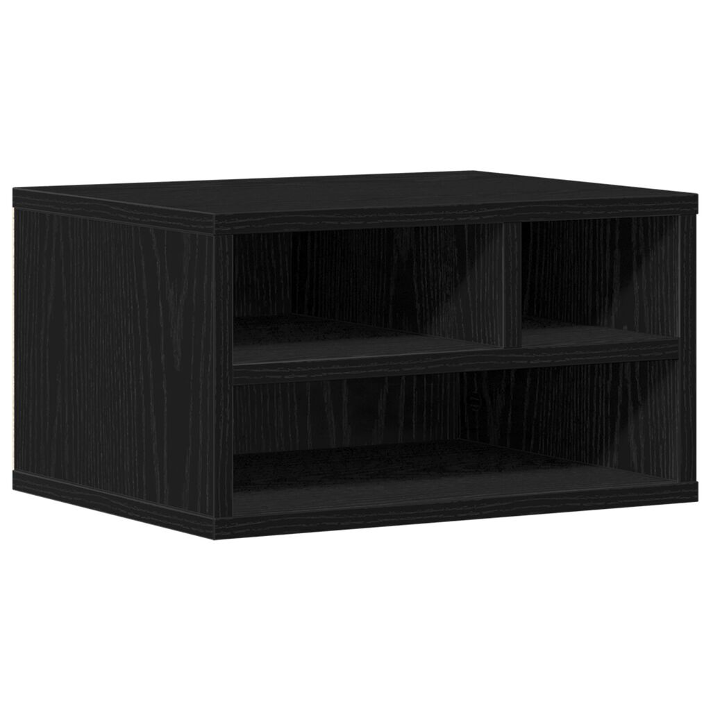 vidaXL Σταντ Εκτυπωτή Μαύρη Δρυς 40x32x22,5 cm Κατασκευασμένο Ξύλο