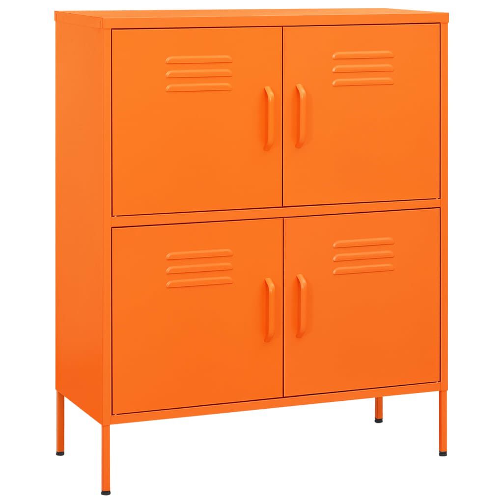 vidaXL Ντουλάπι Αποθήκευσης Πορτοκαλί 80 x 35 x 101,5 εκ. από Ατσάλι