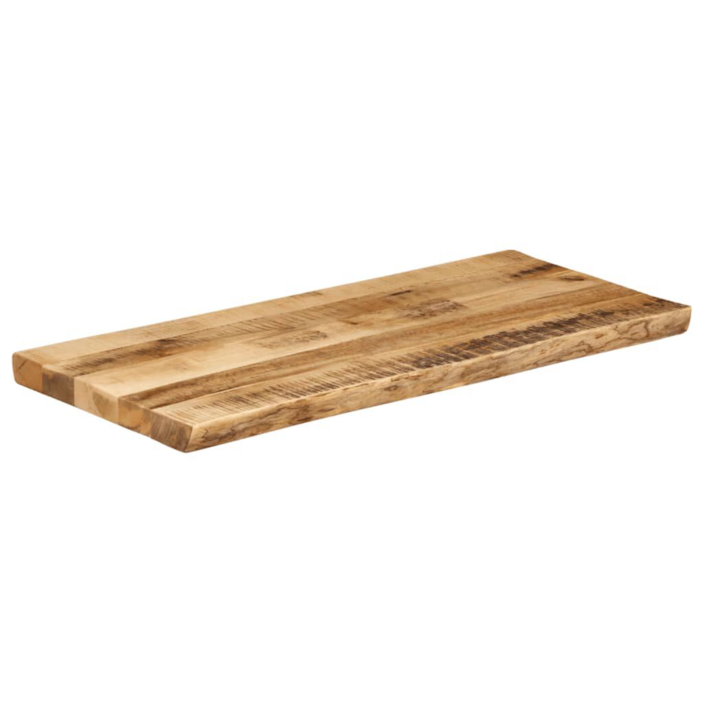 vidaXL Επιφάνεια Τραπεζιού 80x40x3,8 εκ. Live Edge Μασίφ Ξύλο Μάνγκο