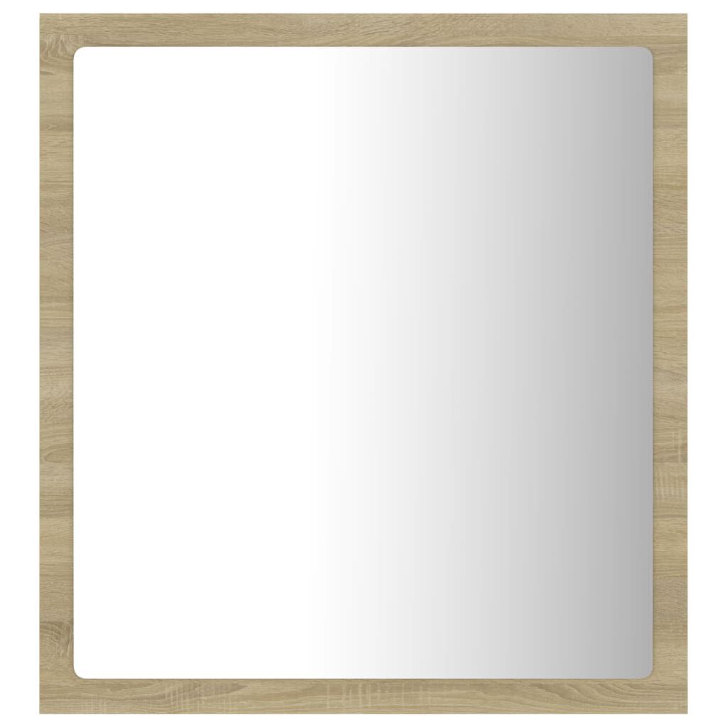 vidaXL Καθρέφτης Μπάνιου με LED Sonoma Δρυς 40x8,5x37 εκ. Ακρυλικός