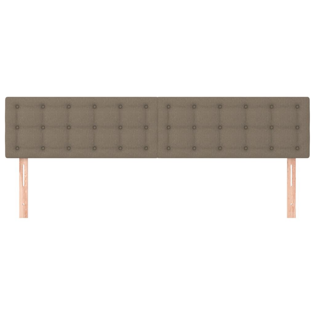 vidaXL Κεφαλάρια Κρεβατιού 2 τεμ. Taupe 90x5x78/88 εκ. Υφασμάτινο
