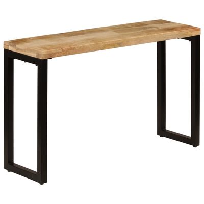 vidaXL Τραπέζι Κονσόλα 120 x 35 x 76 εκ. από Μασίφ Ξύλο Μάνγκο/Ατσάλι