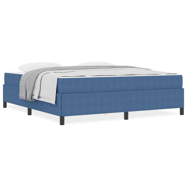 vidaXL Σκελετός Κρεβατιού Μπλε 180 x 200 cm Βελούδο