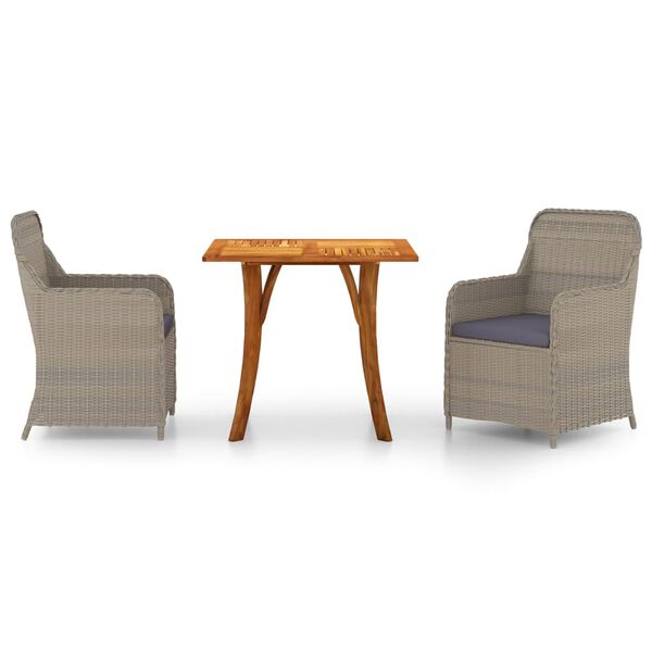 vidaXL &Sigma;&epsilon;&tau; &Tau;&rho;&alpha;&pi;&epsilon;&zeta;&alpha;&rho;ί&alpha;&sigmaf; &Kappa;ή&pi;&omicron;&upsilon; 3 &Tau;&epsilon;&mu;&alpha;&chi;ί&omega;&nu; &Kappa;&alpha;&phi;έ