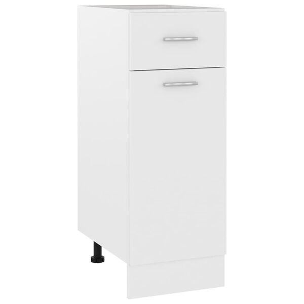 vidaXL Ντουλάπι με Συρτάρι Lyon Λευκό 30x46x81,5 εκ. Επεξ. Ξύλο