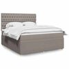 vidaXL &Kappa;&rho;&epsilon;&beta;ά&tau;&iota; Boxspring &mu;&epsilon; &Sigma;&tau;&rho;ώ&mu;&alpha; Taupe 180x200 &epsilon;&kappa;. &Upsilon;&phi;&alpha;&sigma;&mu;ά&tau;&iota;&nu;&omicron;
