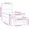 vidaXL &Kappa;&rho;&epsilon;&beta;ά&tau;&iota; Boxspring &mu;&epsilon; &Sigma;&tau;&rho;ώ&mu;&alpha; &Sigma;&kappa;&omicron;ύ&rho;&omicron; &Gamma;&kappa;&rho;&iota; 90x190 &epsilon;&kappa;. &Upsilon;&phi;&alpha;&sigma;&mu;ά&tau;&iota;&nu;&omicron;