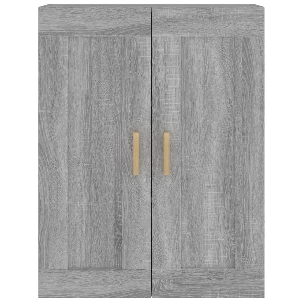 vidaXL Ντουλάπι Τοίχου Γκρι Sonoma 69,5x32,5x90 εκ. από Επεξ. Ξύλο