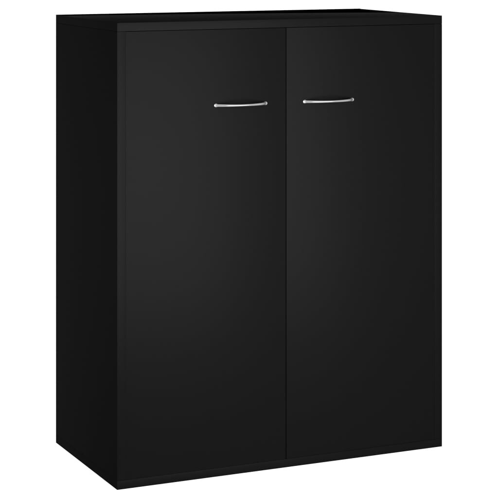 vidaXL Συρταριέρα Μαύρη 60 x 30 x 75 εκ. από Επεξεργασμένο Ξύλο