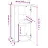 vidaXL Ντουλάπι Λευκό 40 x 33 x 70 εκ. από Επεξεργασμένο Ξύλο