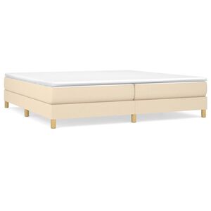 vidaXL &Kappa;&rho;&epsilon;&beta;ά&tau;&iota; Boxspring &mu;&epsilon; &Sigma;&tau;&rho;ώ&mu;&alpha; &Kappa;&rho;&epsilon;&mu; 200x200 &epsilon;&kappa;. &Upsilon;&phi;&alpha;&sigma;&mu;ά&tau;&iota;&nu;&omicron;