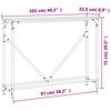 vidaXL Τραπέζι Κονσόλα Μαύρο 102 x 22,5 x 75 εκ. Επεξεργασμένο Ξύλο