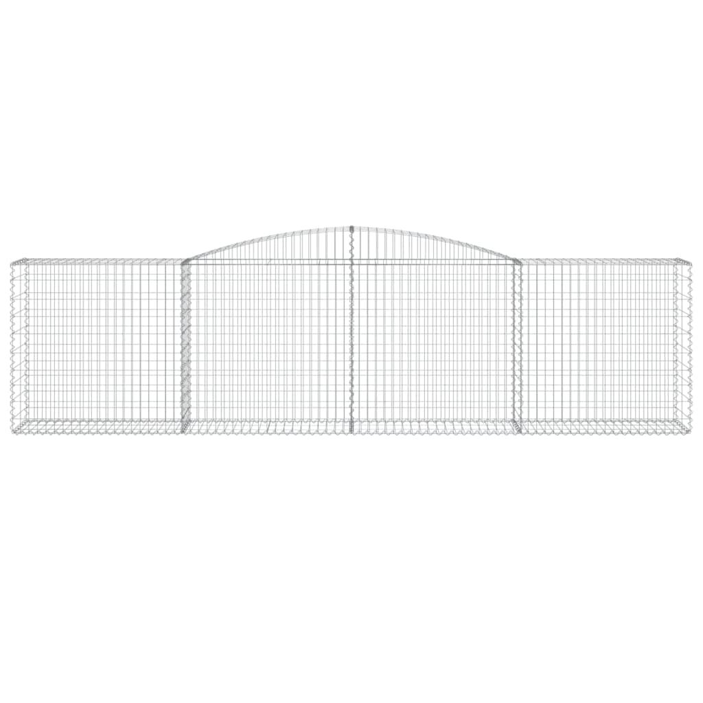 vidaXL Συρματοκιβώτια Τοξωτά 25 τεμ. 400x50x100/120 εκ. Γαλβαν. Ατσάλι