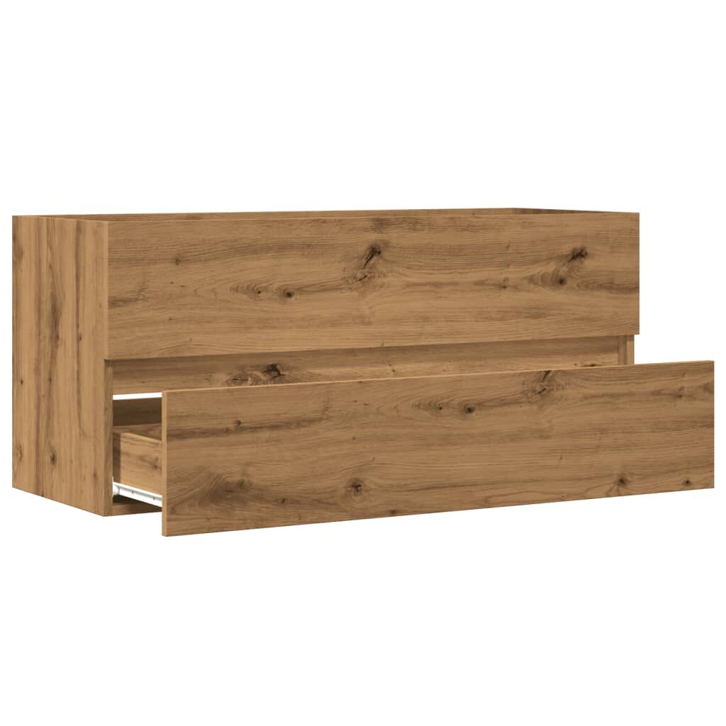 vidaXL Ντουλάπι Νιπτήρα Αρτισιανή Δρυς 100x38,5x45 εκ. Επεξ. Ξύλο
