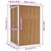 vidaXL Αποθήκη Κήπου Επιτοίχια Καφέ 118x100x178 εκ. από Γαλβ. Ατσάλι