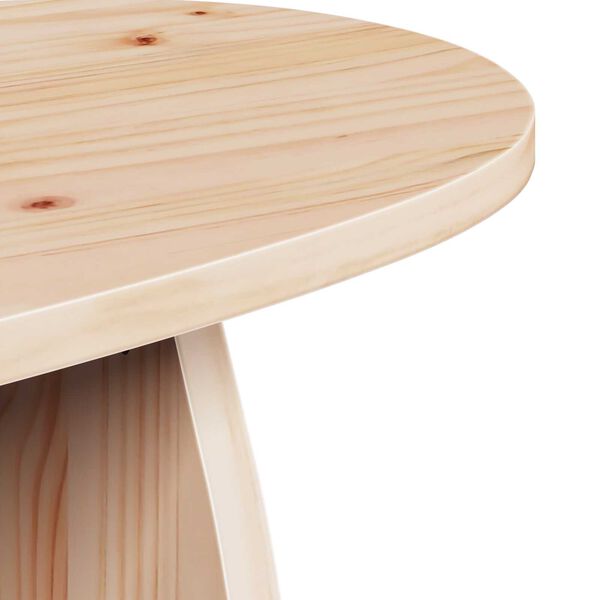 vidaXL Τραπεζάκι σαλονιού Φυσικό 80 x 40 x 35 cm Συμπαγές ξύλο πεύκου