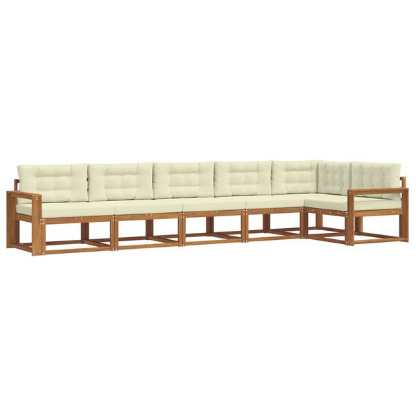 vidaXL &Sigma;&epsilon;&iota;&rho;ά &Kappa;&alpha;&nu;&alpha;&pi;έ &Epsilon;&xi;&omega;&tau;&epsilon;&rho;&iota;&kappa;&omicron;ύ &mu;&epsilon; &mu;&alpha;&xi;&iota;&lambda;ά&rho;&iota; 6 pcs &Phi;&upsilon;&sigma;&iota;&kappa;ό &kappa;&alpha;&iota; &Kappa;&rho;έ&mu;&alpha;