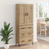 vidaXL Highboard &mu;&epsilon; &sigma;&upsilon;&rho;&tau;ά&rho;&iota; 2 pcs Artisan Oak &Epsilon;&pi;&epsilon;&xi;&epsilon;&rho;&gamma;&alpha;&sigma;&mu;έ&nu;&omicron; &xi;ύ&lambda;&omicron;