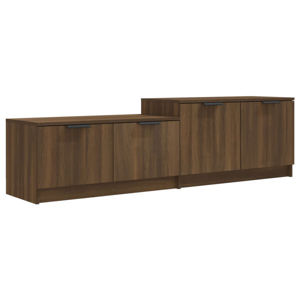 vidaXL Έπιπλο Τηλεόρασης Καφέ Δρυς 158,5x36x45 εκ. Επεξεργασμένο Ξύλο