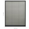 vidaXL Σήτα Παραθύρου Πλισέ Ανθρακί 120 x 160 εκ. από Αλουμίνιο