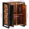 vidaXL Σκευοθήκη Πολύχρωμο 55x35x70 cm Ξύλο μασίφ αναγεννημένο