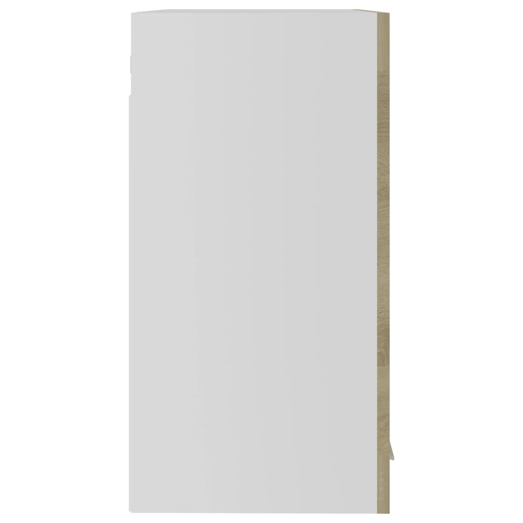 vidaXL Ντουλάπι Κρεμαστό με Τζάμι Lyon Sonoma Δρυς 60x31x60εκ.