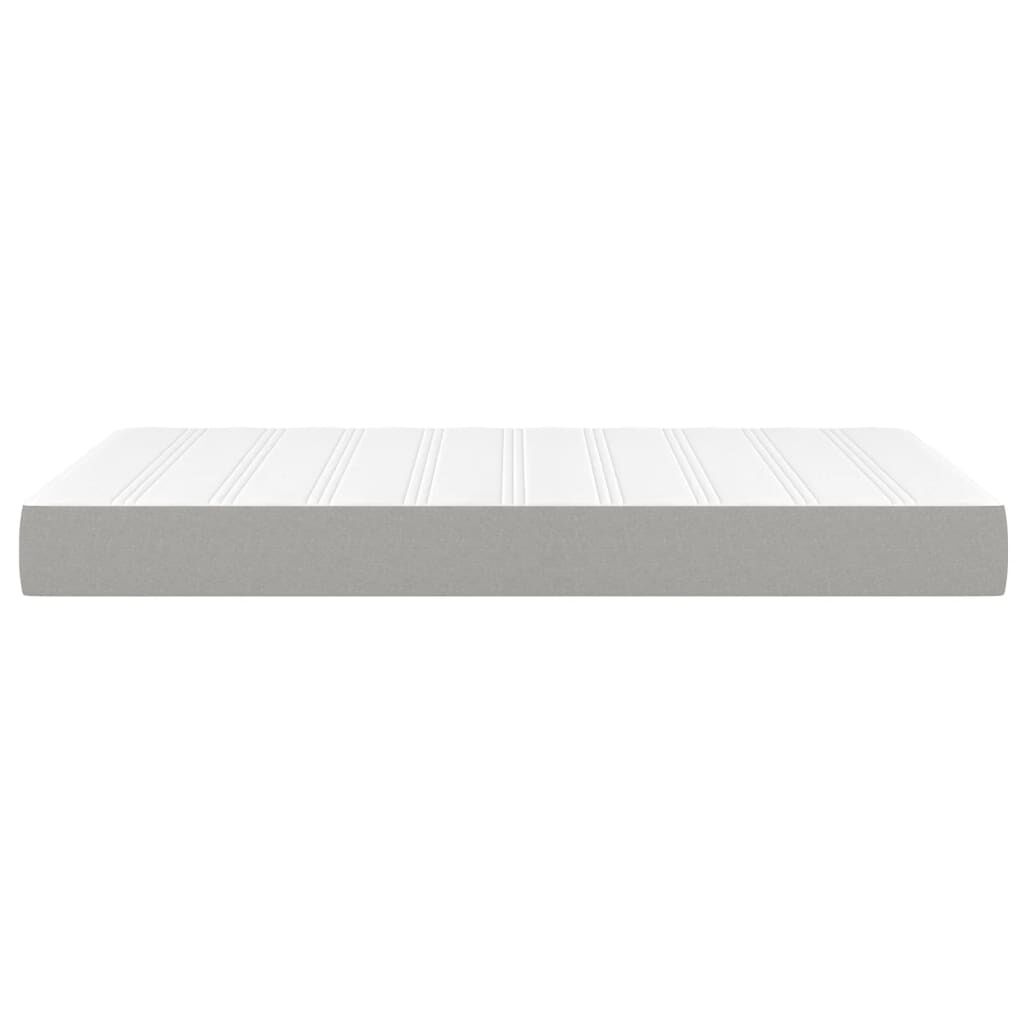 vidaXL Στρώμα με Pocket Springs Ανοιχτό Γκρι 120x200x20 εκ. Υφασμάτινο