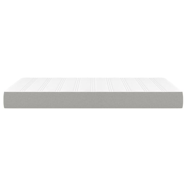 vidaXL Στρώμα με Pocket Springs Ανοιχτό Γκρι 120x200x20 εκ. Υφασμάτινο