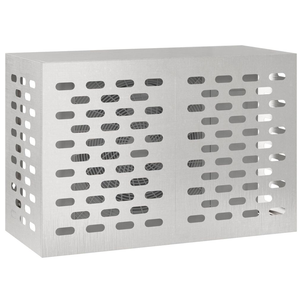 vidaXL Κάλυμμα AC 90x40x60 εκ Ανοξείδωτο Ατσάλι