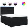 vidaXL &Kappa;&rho;&epsilon;&beta;ά&tau;&iota; Boxspring &mu;&epsilon; &Sigma;&tau;&rho;ώ&mu;&alpha; &Mu;&alpha;ύ&rho;&omicron; 160x200 &epsilon;&kappa;. &Beta;&epsilon;&lambda;&omicron;ύ&delta;&iota;&nu;&omicron;