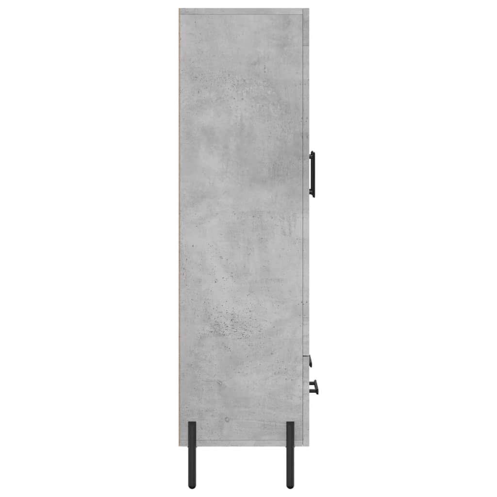 vidaXL Ντουλάπα Γκρι Σκυροδέματος 69,5 x 31 x 115 εκ. Επεξεργ. Ξύλο