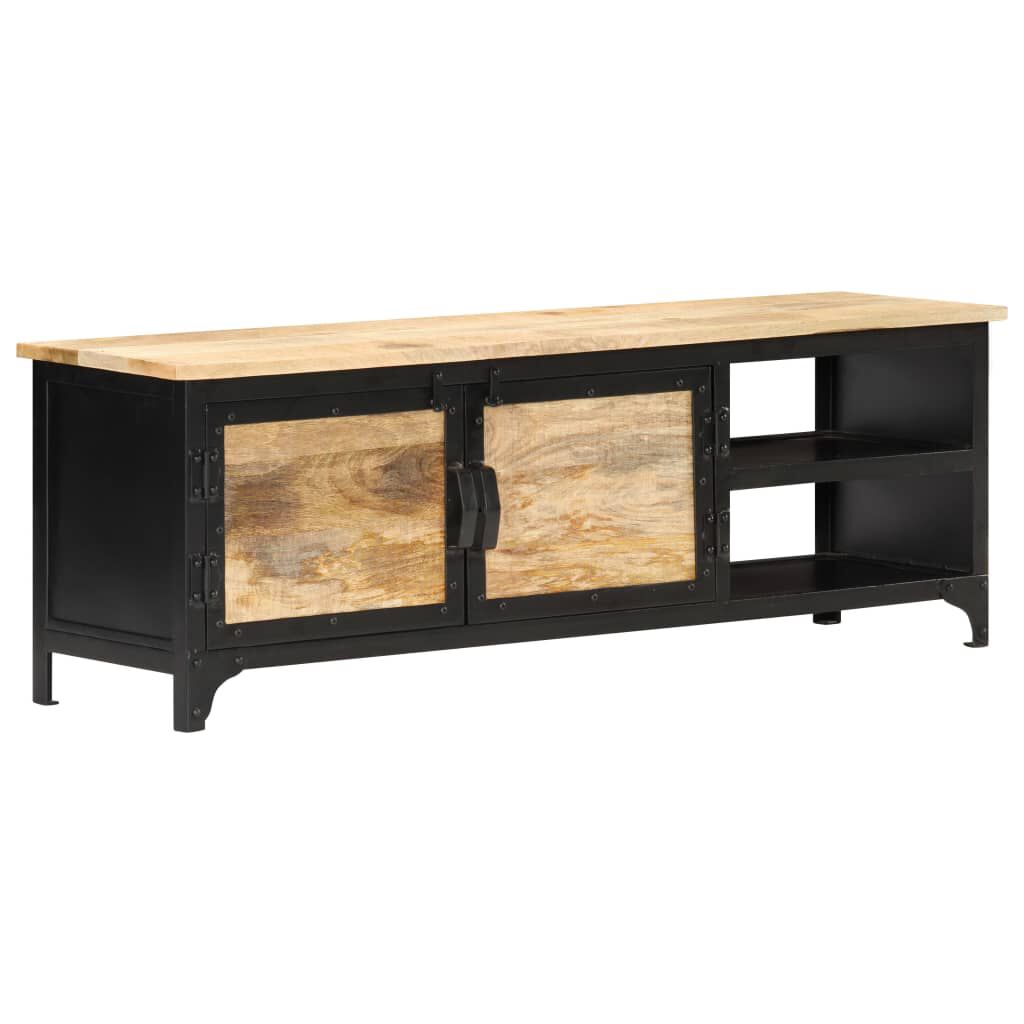 vidaXL Έπιπλο Τηλεόρασης 120 x 30 x 40 εκ. από Μασίφ Ξύλο Μάνγκο
