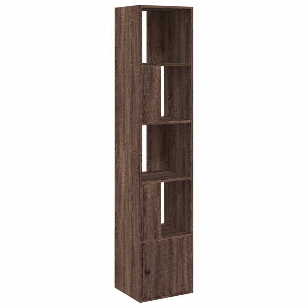vidaXL Βιβλιοθήκη καφέ δρυς 40x36x189 εκ. από Επεξεργασμένο Ξύλο