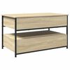 vidaXL Τραπεζάκι Σαλονιού Sonoma Δρυς 85x50x50 εκ. Επ. Ξύλο & Μέταλλο