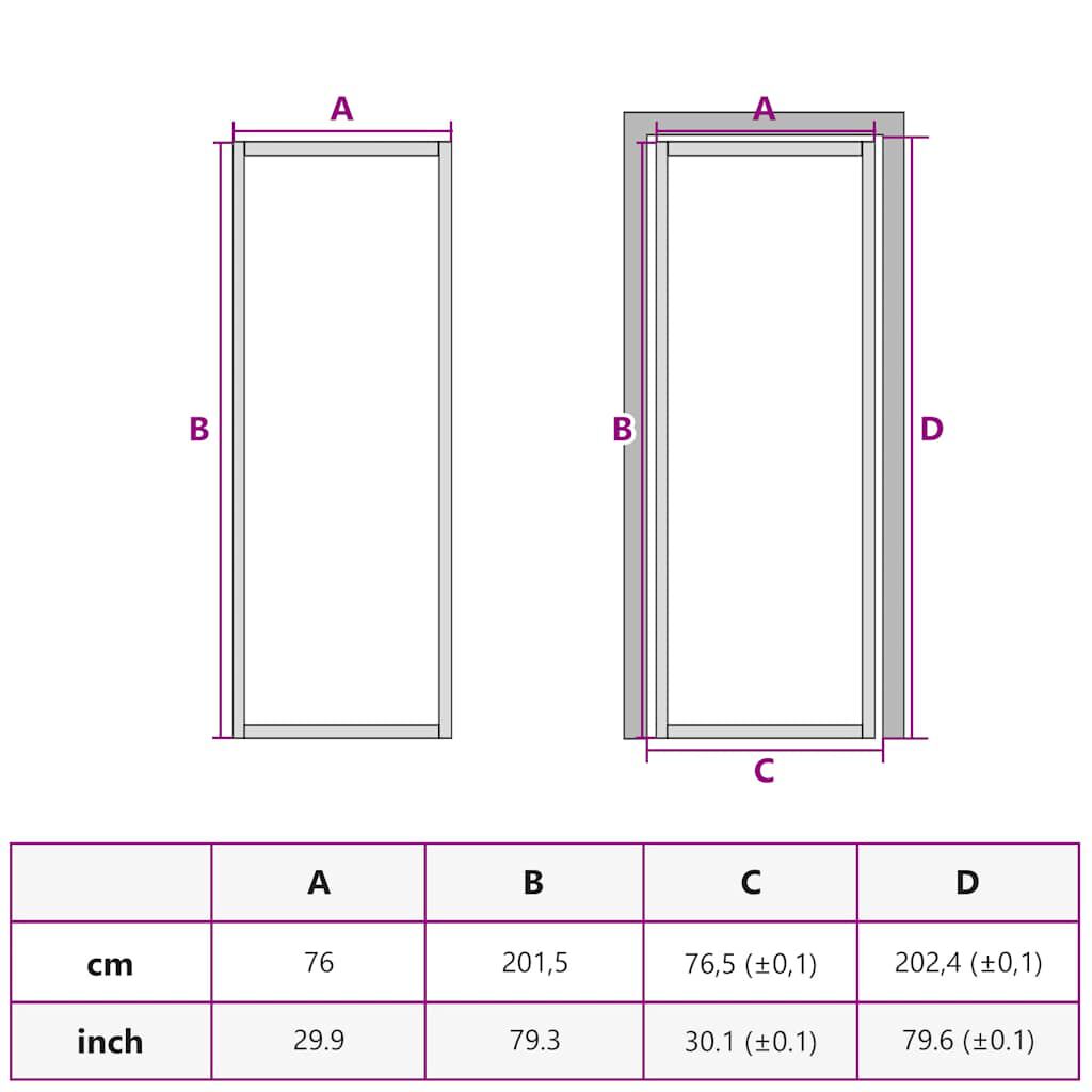 vidaXL Εσωτερική Πόρτα Χρυσή 76 x 201,5 εκ. Ψημένο Γυαλί & Αλουμίνιο