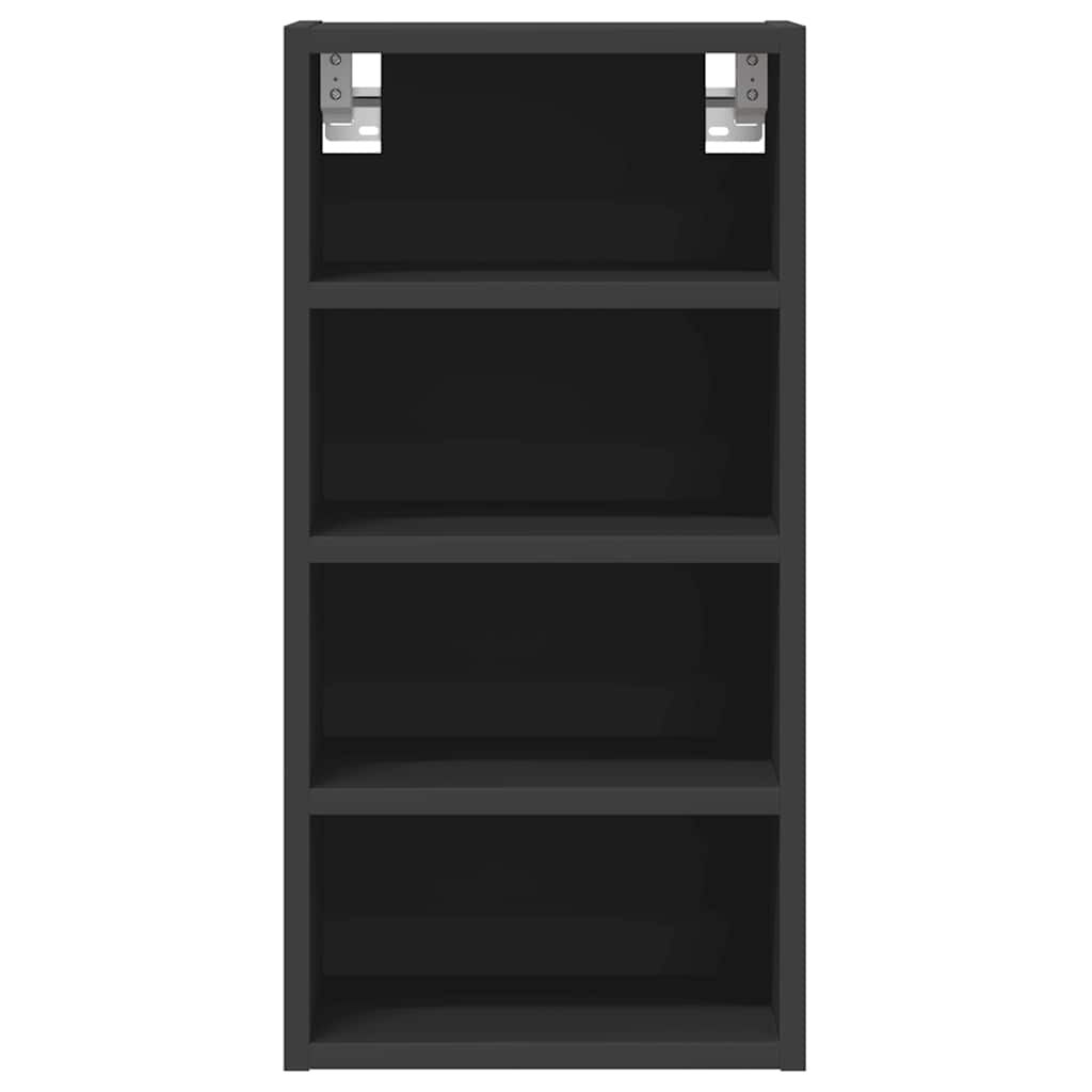vidaXL κρεμαστό ντουλάπι Riga Μαύρο 30x29,5x60 cm Ξύλινη κατασκευή