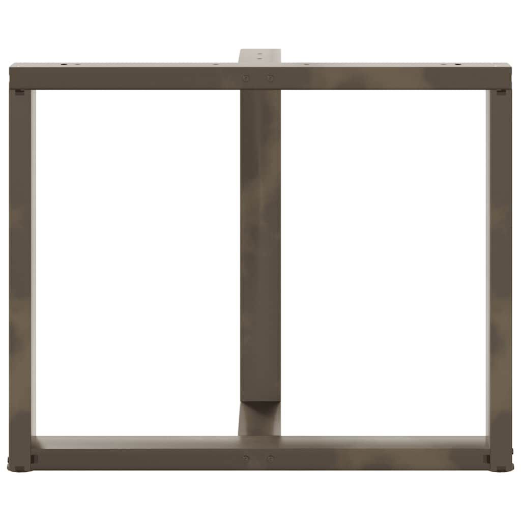 vidaXL Πόδια τραπεζαρίας σε σχήμα T 2 τεμ. 90x35x(72-73)εκ. Ατσάλι