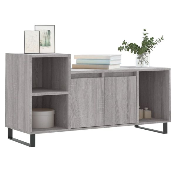 vidaXL Έπιπλο Τηλεόρασης Γκρι Sonoma 100x35x55 εκ. από Επεξεργ. Ξύλο