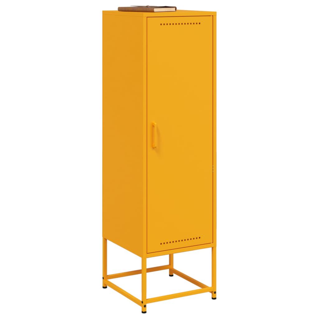 vidaXL Ντουλάπι Μουσταρδί 36x39x123 εκ. από Ατσάλι