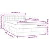 vidaXL &Kappa;&rho;&epsilon;&beta;ά&tau;&iota; Boxspring &mu;&epsilon; &Sigma;&tau;&rho;ώ&mu;&alpha; &Mu;&alpha;ύ&rho;&omicron; 160x210 &epsilon;&kappa;. &Beta;&epsilon;&lambda;&omicron;ύ&delta;&iota;&nu;&omicron;