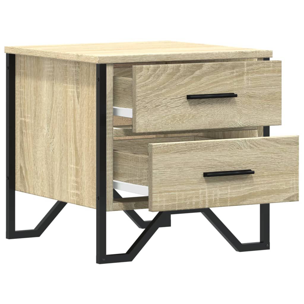 vidaXL Κομοδίνο Sonoma Δρυς 40x41x40 εκ. από Επεξεργασμένο Ξύλο