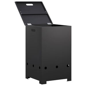 vidaXL &Kappa;ά&lambda;&upsilon;&mu;&mu;&alpha; &phi;&iota;ά&lambda;&eta;&sigmaf; &pi;&rho;&omicron;&pi;&alpha;&nu;ί&omicron;&upsilon; 40 x 40 x 66 cm &Alpha;&tau;&sigma;ά&lambda;&iota; &Mu;&alpha;ύ&rho;&omicron;