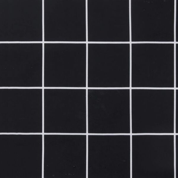 vidaXL Μαξιλάρια Καρέκλας 4 τεμ. Μαύρο Καρό 50 x 50 x 3 εκ. Υφασμάτινα