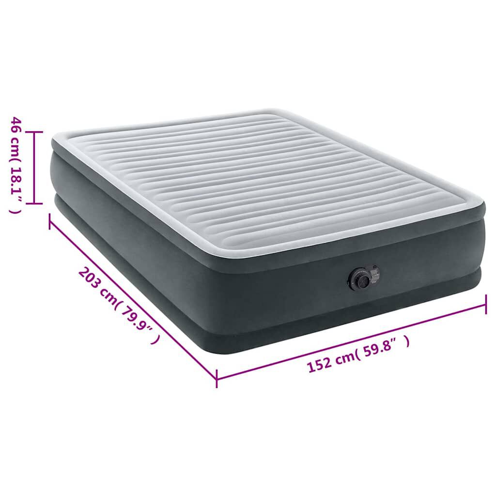 Intex Στρώμα Αέρα Dura-Beam Deluxe Comfort Plush Διπλό 152x203x46 εκ.