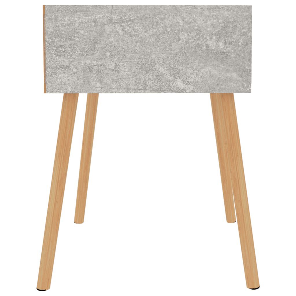 vidaXL Κομοδίνο Γκρι Σκυροδέματος 40x40x56 εκ. από Επεξεργασμένο Ξύλο