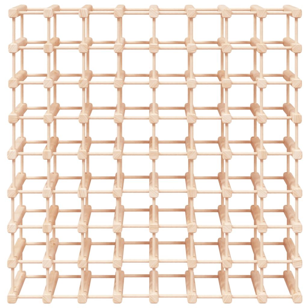 vidaXL Ραφιέρα Κρασιών για 72 Κρασιά 90,5x23x90,5εκ. Μασίφ Ξύλο Πεύκου