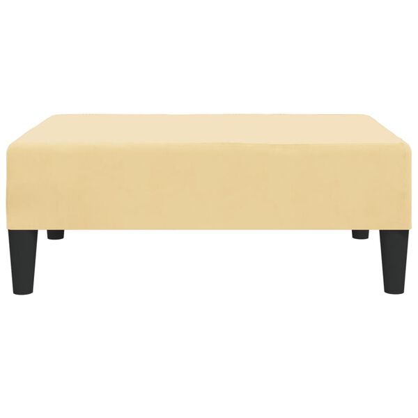 vidaXL Σκαμπό/Υποπόδιο Κρεμ 78 x 56 x 32 εκ. Βελούδινο